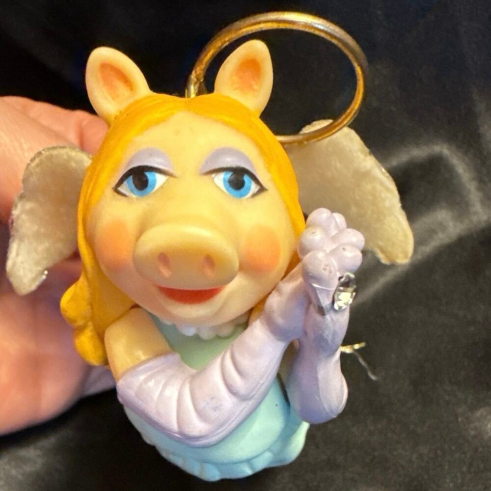 Vintage 1981 HALLMARK Ornament The Divine Miss Piggy Angel  MUPPETS Henson